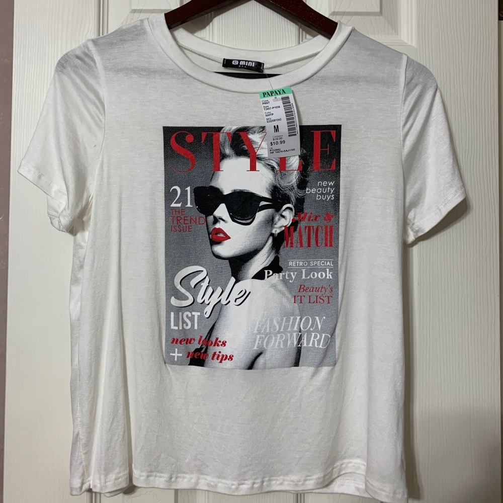 Magazine Cover Graphic Tee